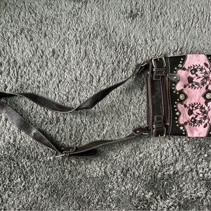 Stylish Pink and Black Women's Bag